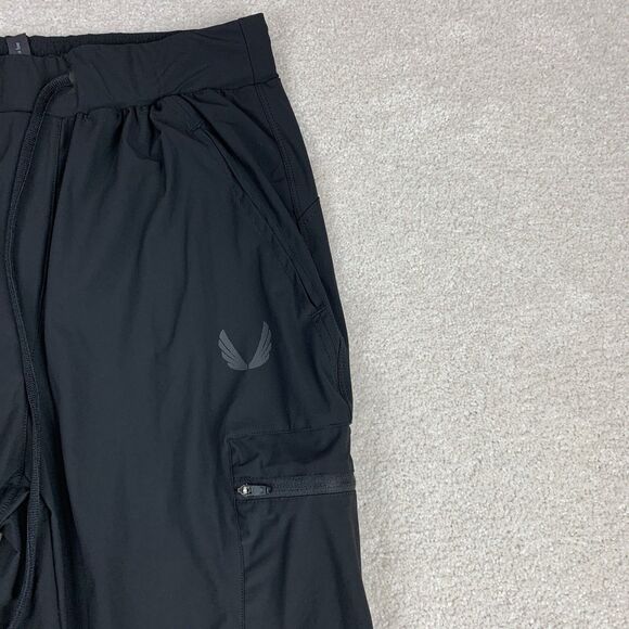 Asrv Pants Men XS Tetra Lite Tech High Rib Jogger Black DSG 0698 Inlay Pocket - Picture 3 of 16